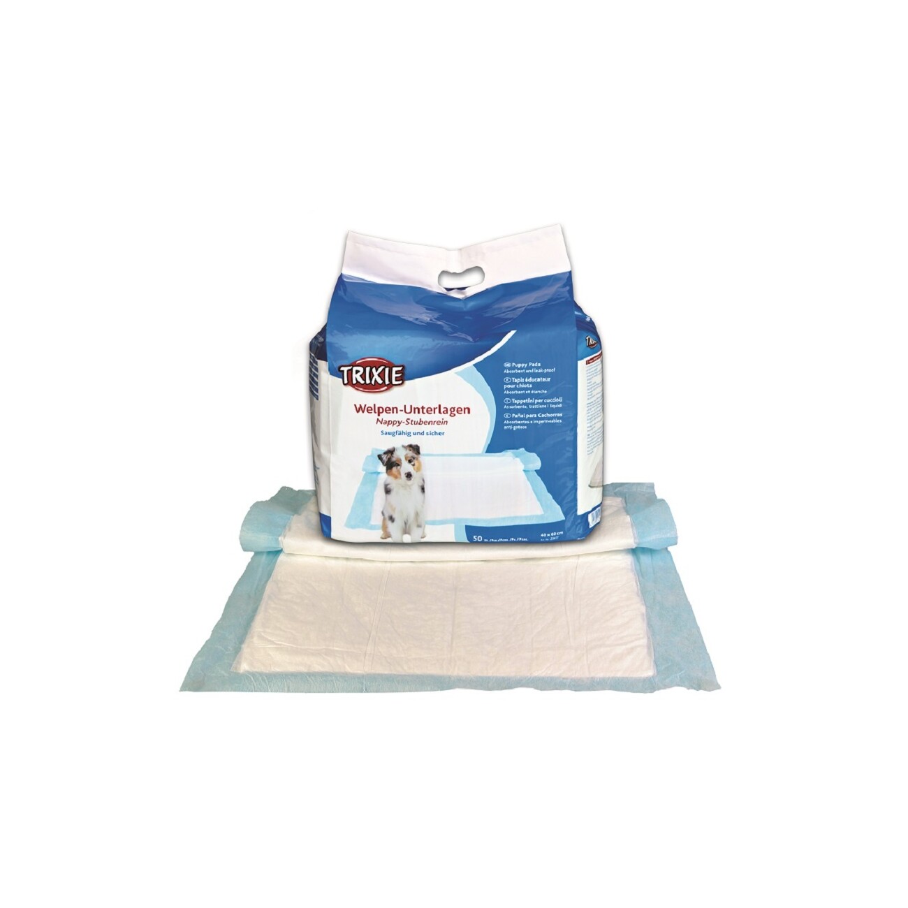 Trixie Welpen-Unterlage Nappy-Stubenrein 60x40cm - 50 Stk.