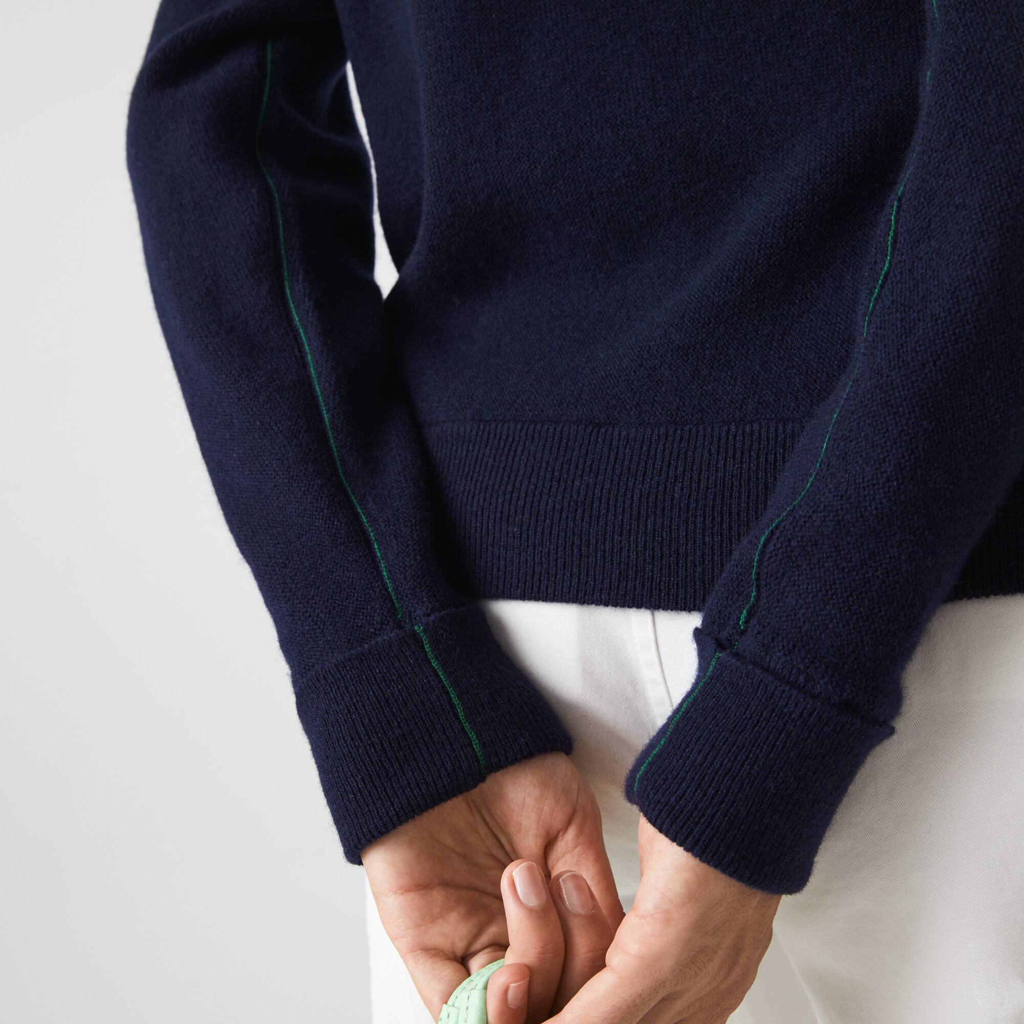 Damen LACOSTE Pullover mit V-Ausschnitt Pullover - Blau - Lacoste - Damen