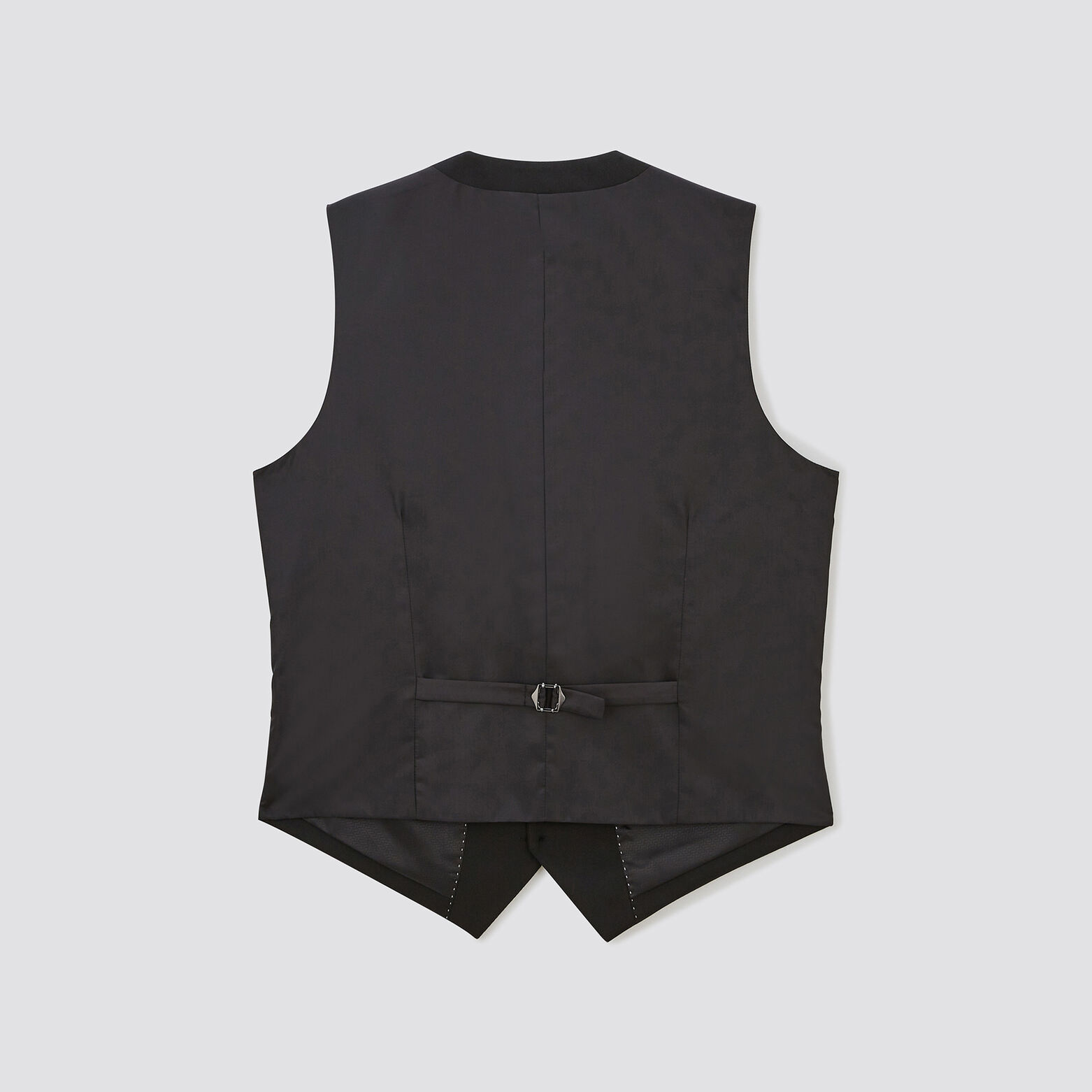 Gilet de costume uni slim Noir