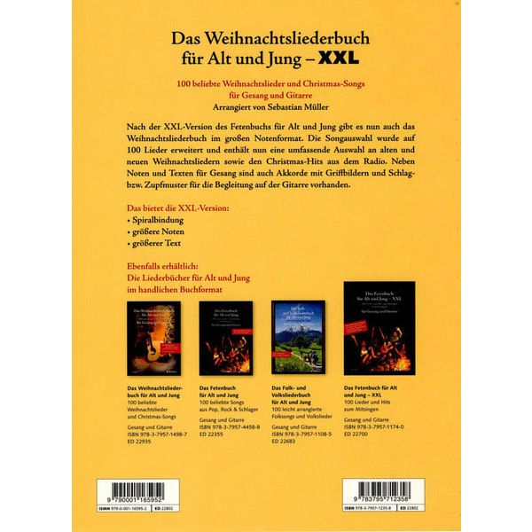 Schott Weihnachtslieder Gitarre XXL