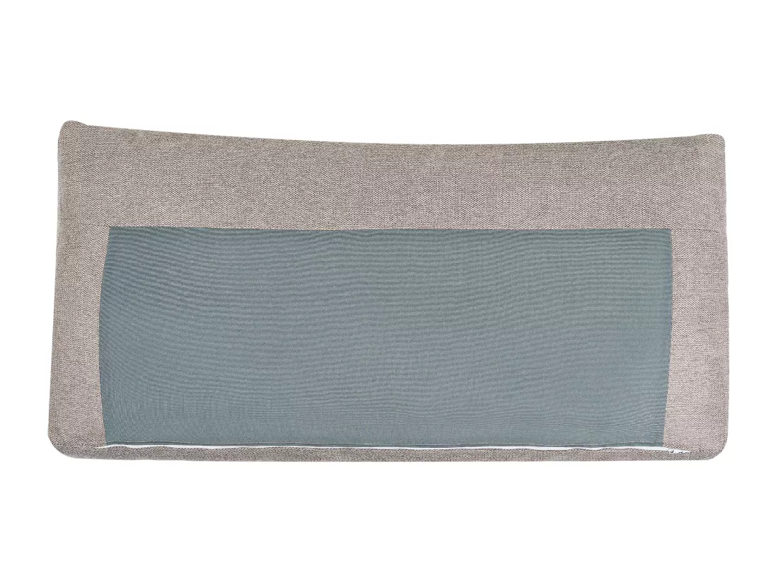 Canapé d'Angle à gauche Moderne Fonction Couchage Dossier Rembourré avec Coussins en Tissu Polyester Taupe Karila