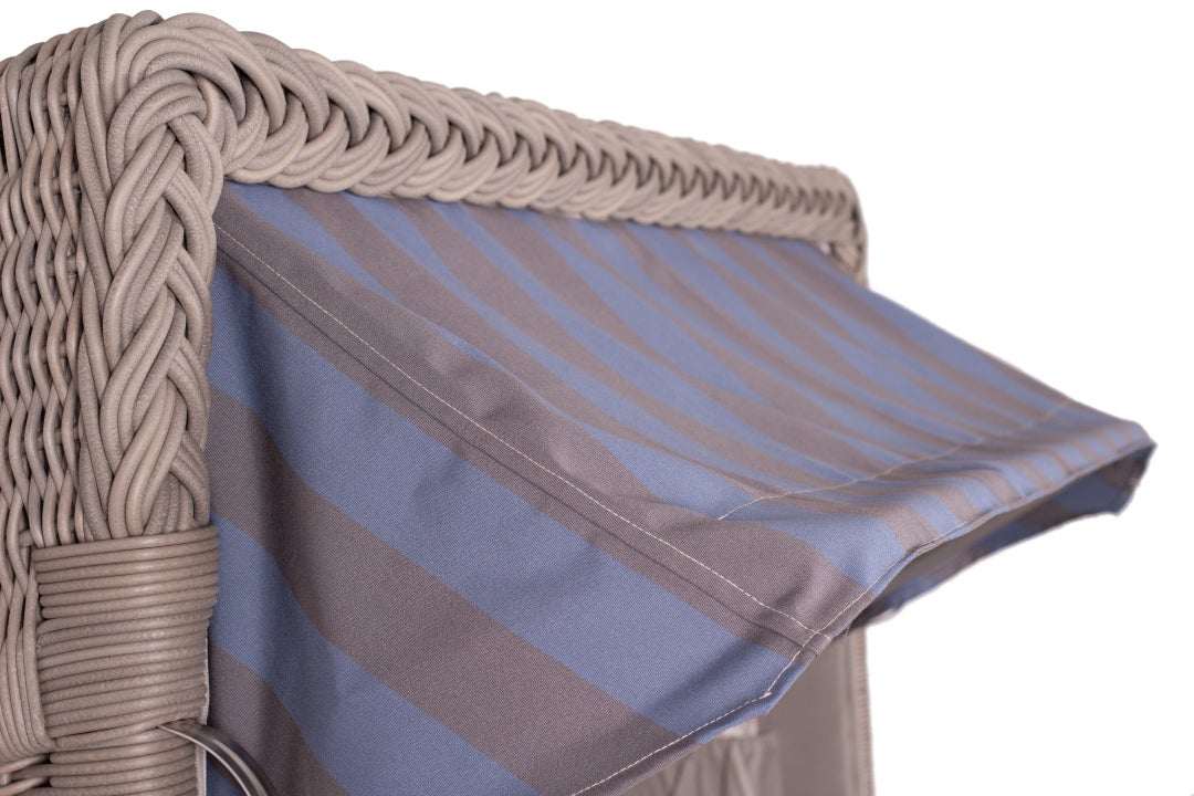 Rantum strandstoel mahonie gewassen grijs PE koboo grijs design 582