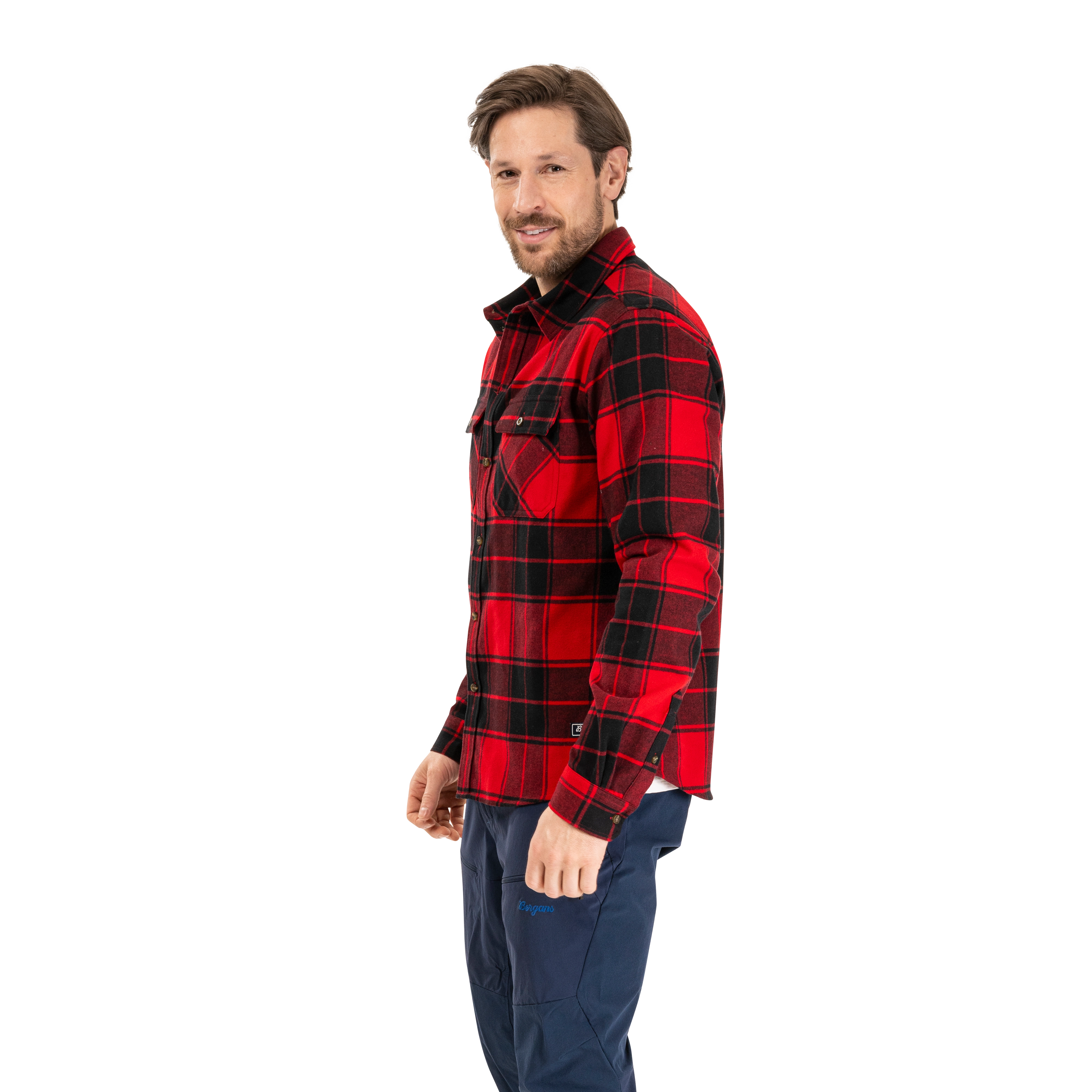 Nordmarka Flannel Shirt Men Red / Black Check
