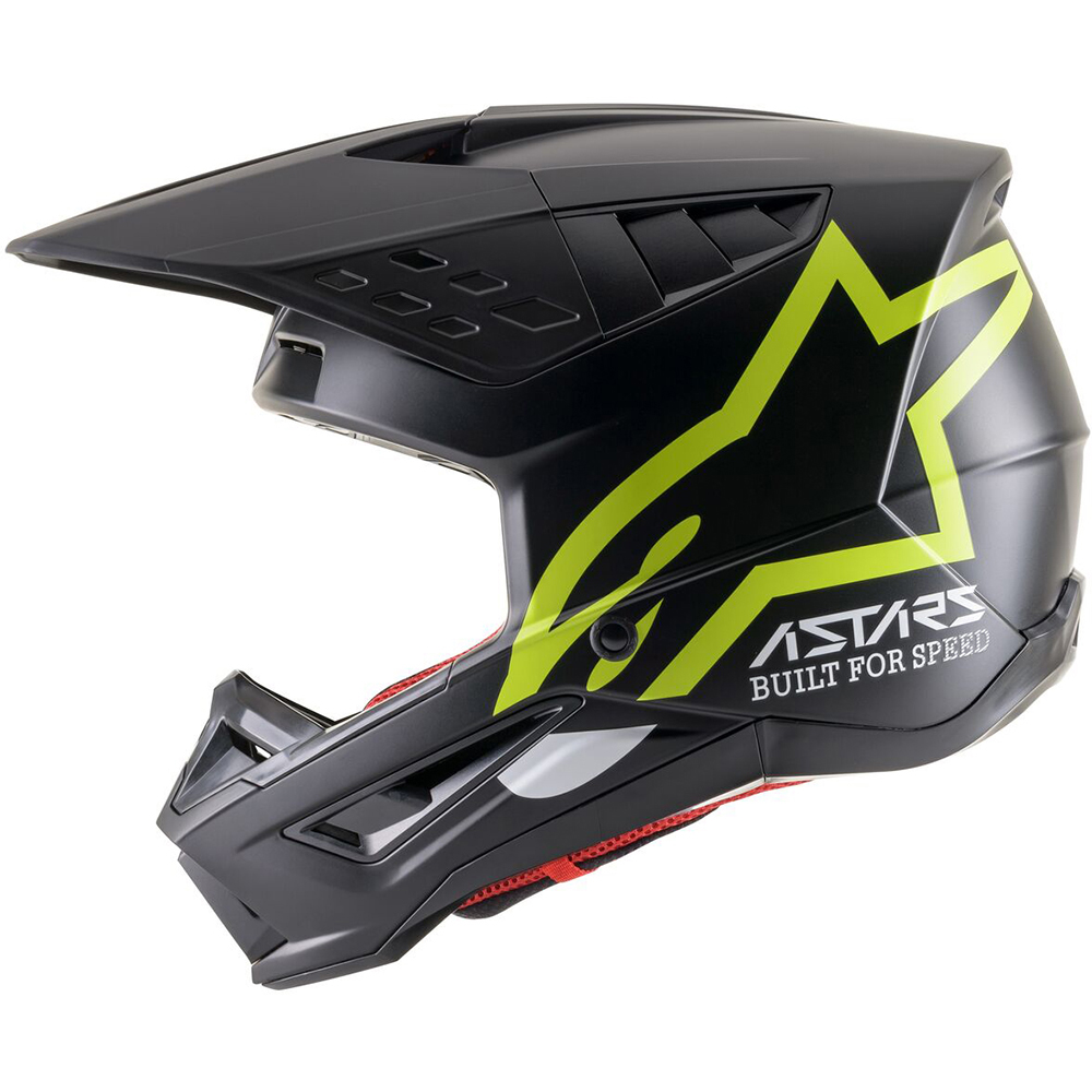 Alpinestars - Casque S-M5 Compass Noir / Jaune fluo