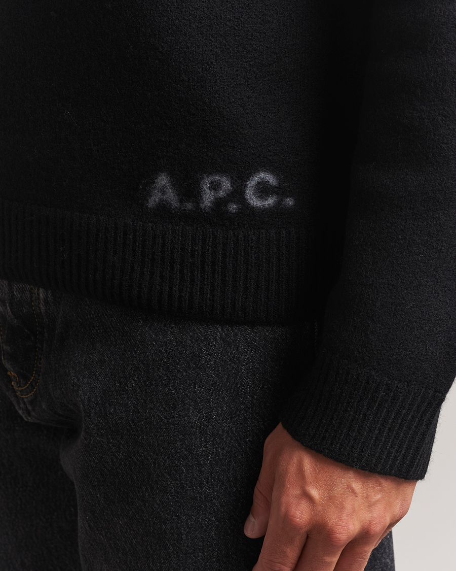 A.P.C. Edward Wool Knitted Sweater Black
