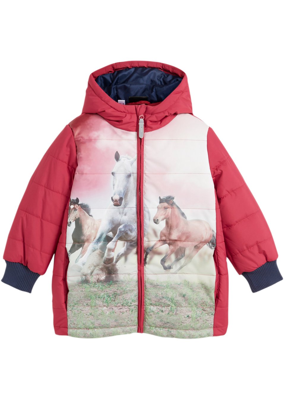 Veste hiver fille avec cheval, étanche et coupe-vent