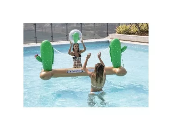 Ballon Gonflable ø41 cm pour Piscine & Plage, Accessoire d'Eau - Design Cactus