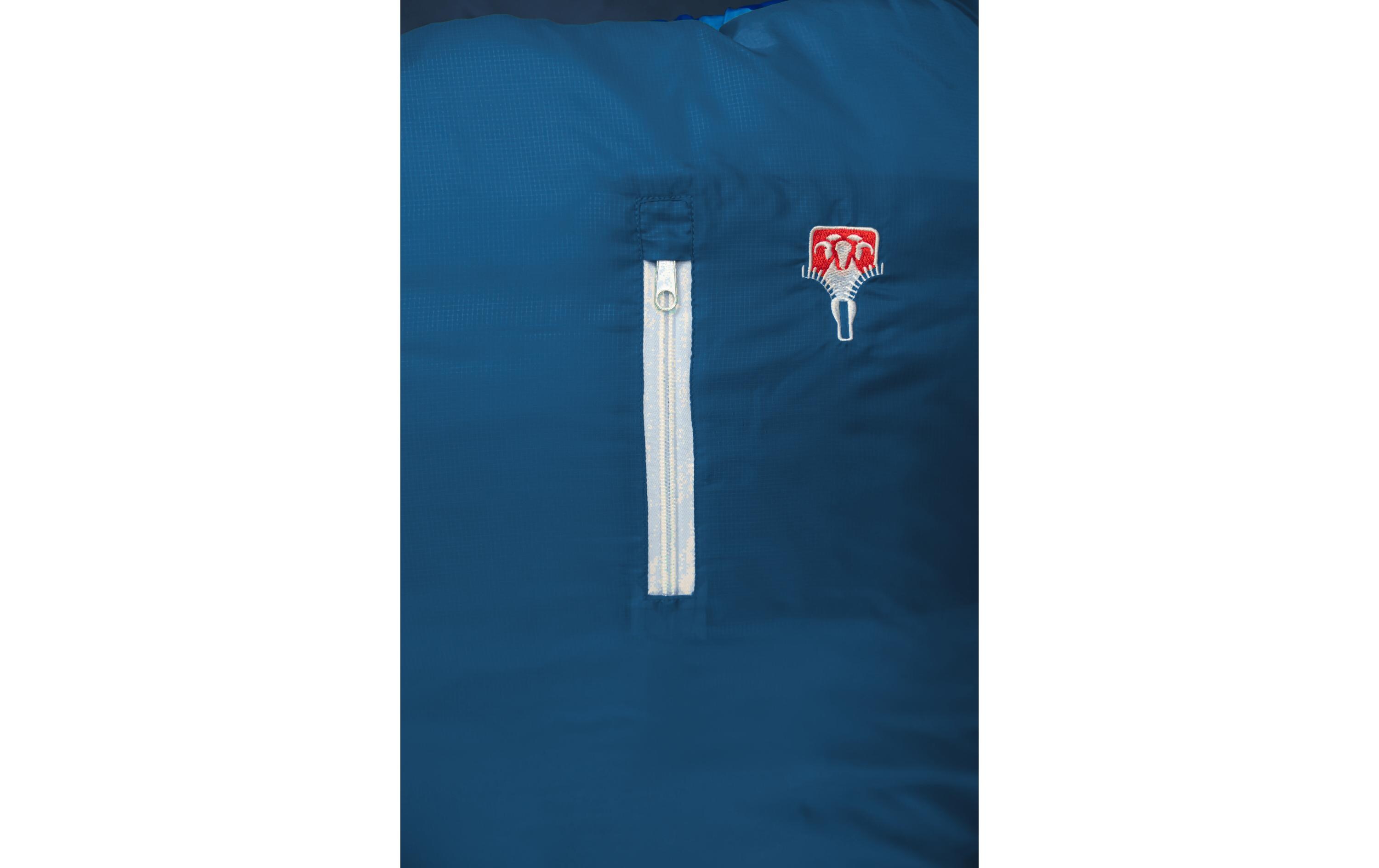 Kinderschlafsack Biopod Wolle Kids World Traveller Blue<br>Leichter, mitwachsender Kinderschlafsack