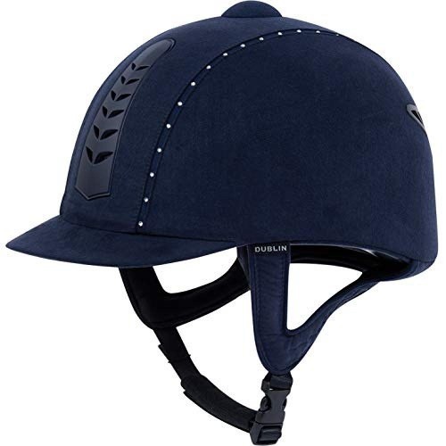 Capacete de equitação Pro Diamante, unissex adulto, azul marinho