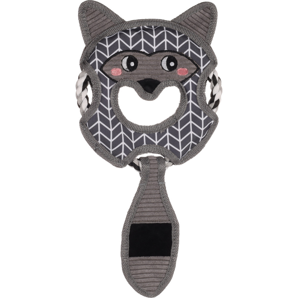 Jouet jokko avec corde gris 18 x 39 x 2 cm pour chien