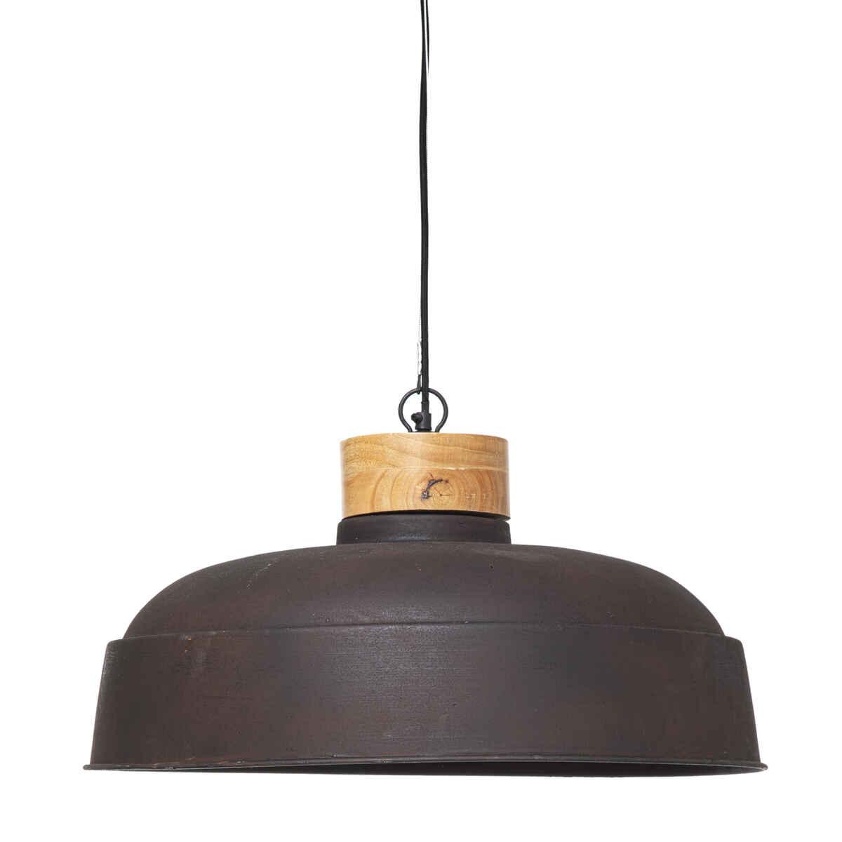 SUSPENSION METAL BOIS PRAO GRIS D.57CM