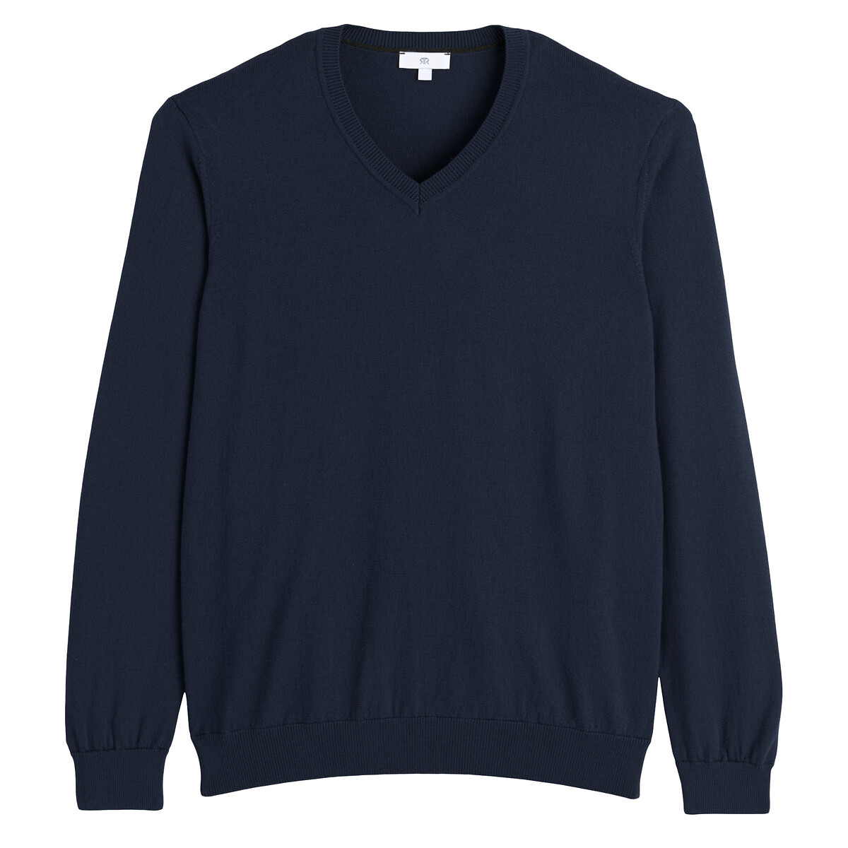 COLEÇÕES LA REDOUTE<br>Suéter com decote em V em lã merino, fabricado na Europa