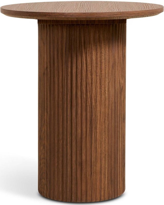 GM - Bijzettafel Nora - Walnoot - Ø40cm - MDF