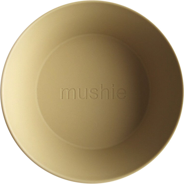 Mushie Mushie runde skåle - Mustard Mustard