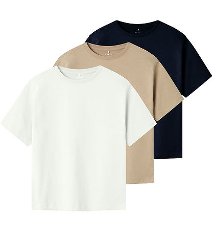 Name It T-shirts - Noos - 3er-Pack - NkmVobbo - Dark Sapphire/PA
