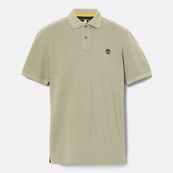 Polo Millers River en piqué pour homme vert clair
