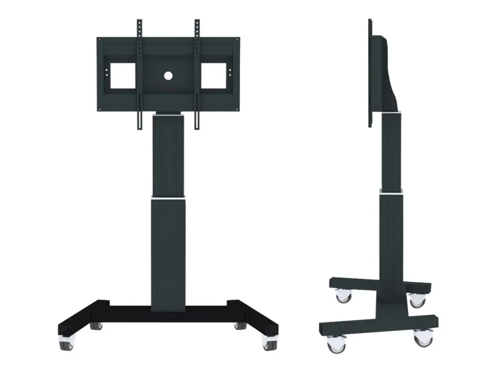 Neomounts PLASMA-M2500 - Vogn med hjul - motoriseret - for fladt panel/AV-udstyr - sort, RAL 9005 - skærmstørrelse: 42