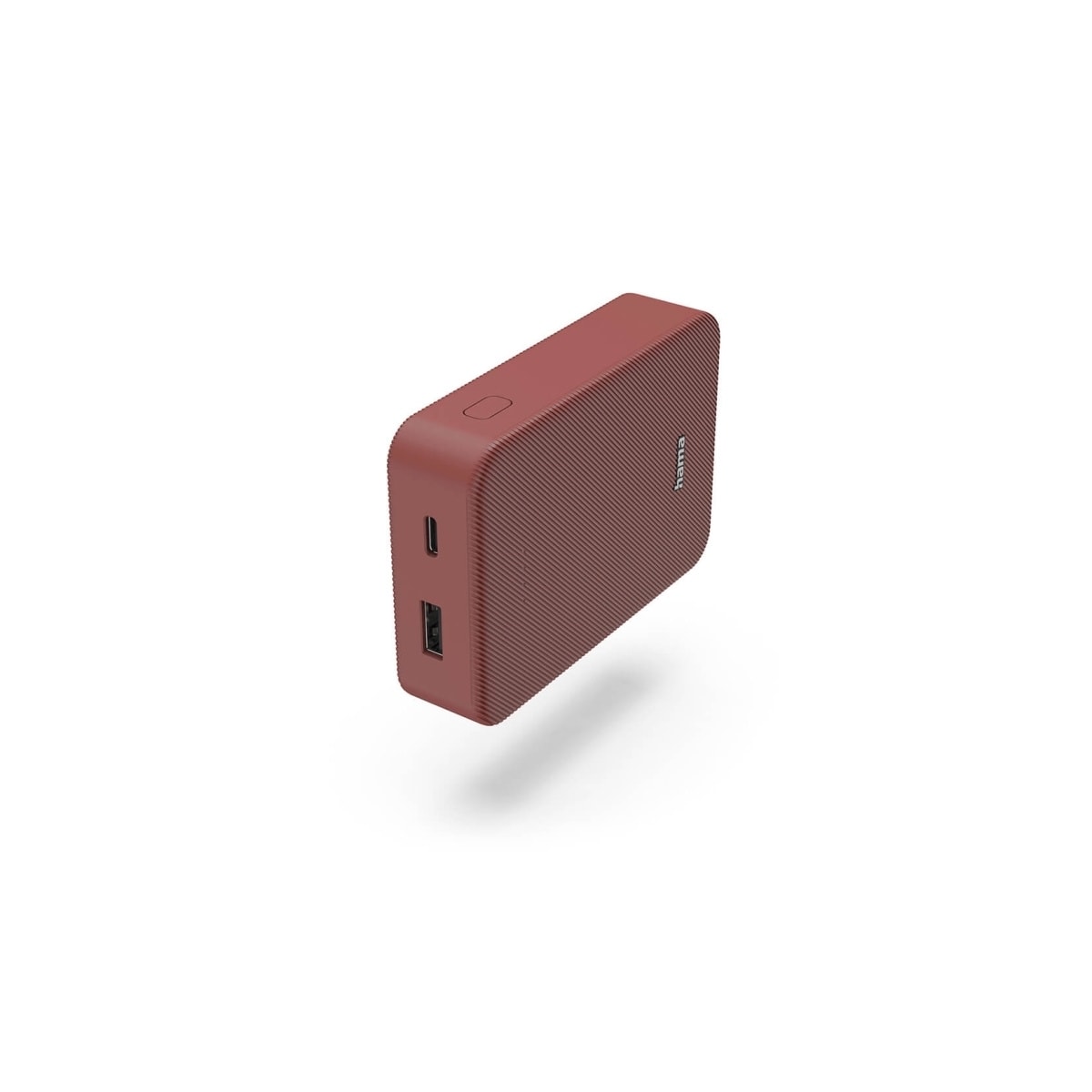 Hama Powerbank Colour 10 10000mAh USB-C+USB-A Rød