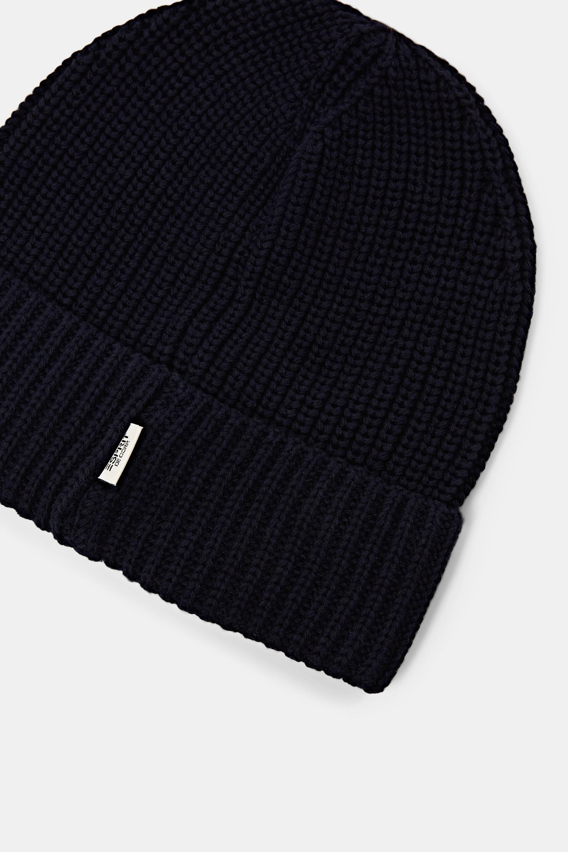 Bonnet de pêcheur en maille côtelée