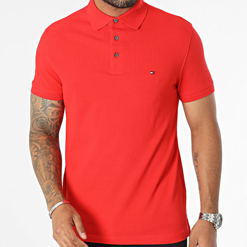 Polo Manches Courtes Slim 1985 7771 Rouge