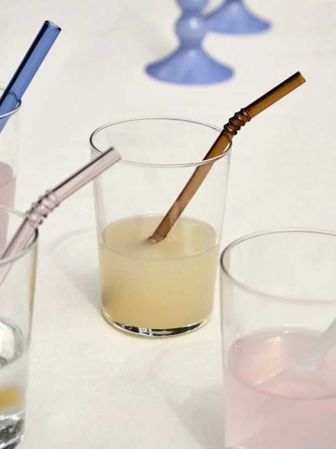 Hay Sip-Swirl Straw Set of 4-Opaque mix Opaque mix