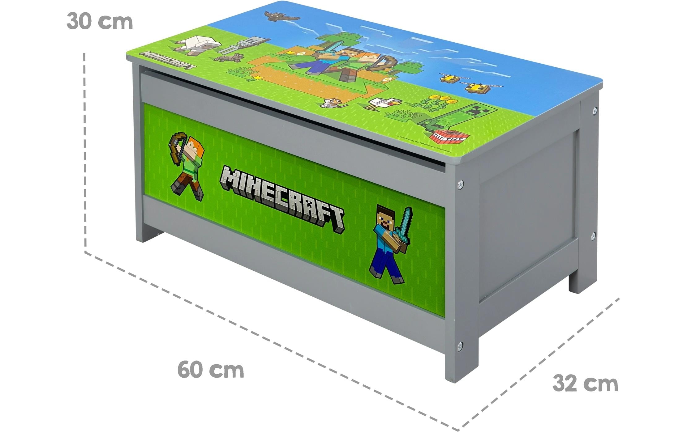 Minecraft Truhe/SitzbankVielseitige Truhe im coolen Pixel-Design