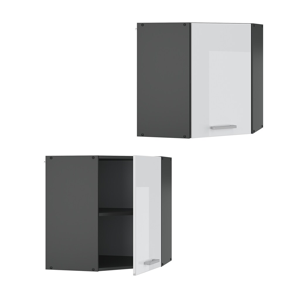 VICCO Küchenschrank Hängeschrank Eckhängeschrank 57 cm R-Line Anthrazit
