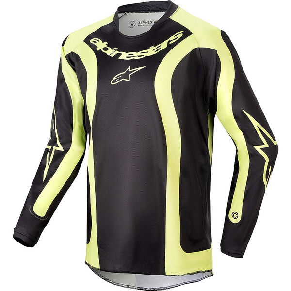 Alpinestars - Maillot enfant Youth Racer Lurv Noir / Jaune fluo