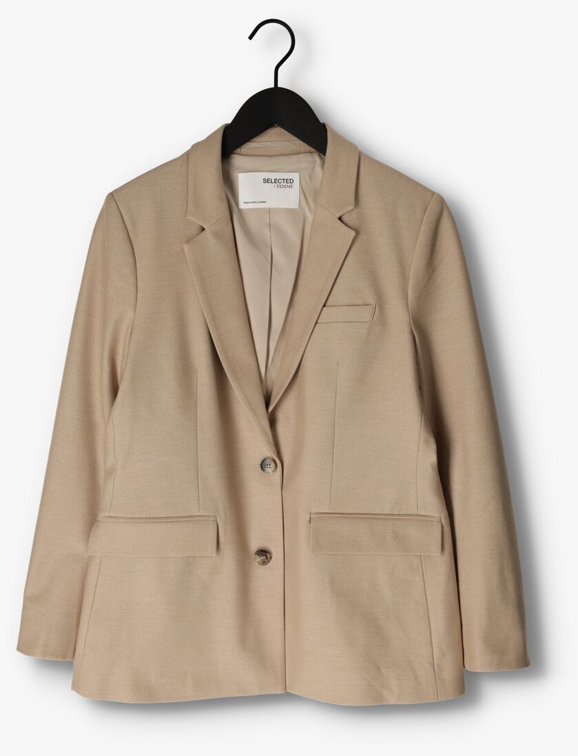 SELECTED FEMME beige selected femme blazer slfeliana ls blazer