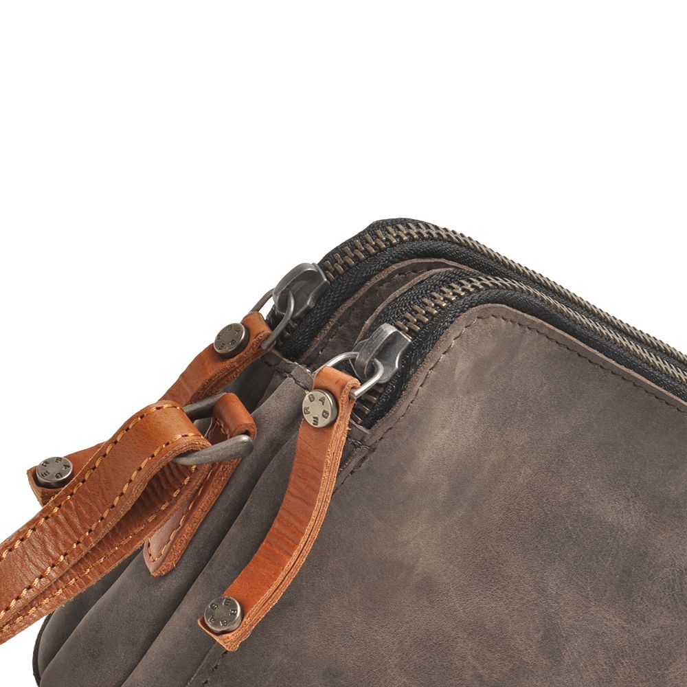 Berba Barbarossa Crossbody Tas Grijsbruin