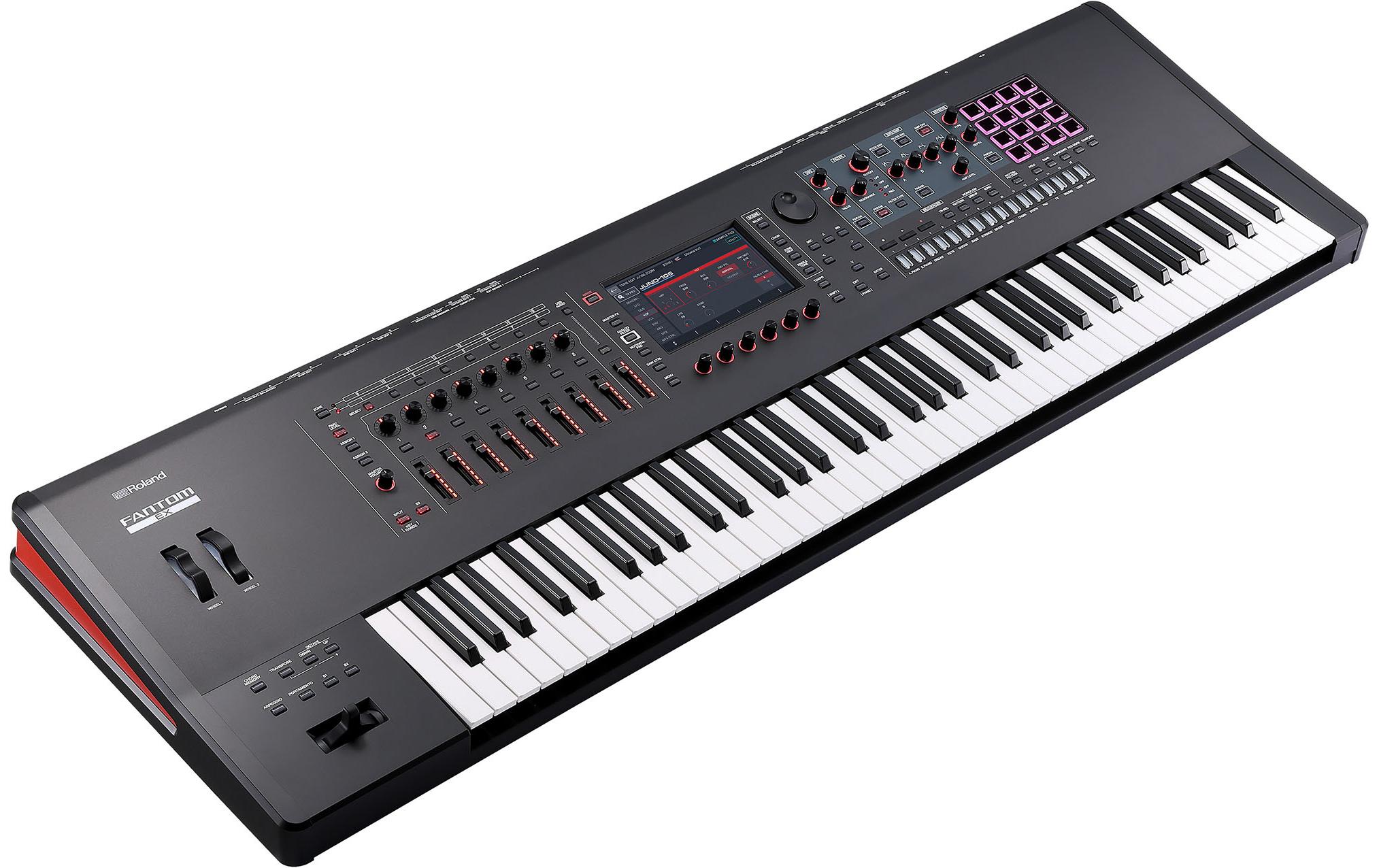 Workstation FANTOM 7 EX<br>Synthesizer-Topmodell mit neuester Soundtechnologie, intuitiver kreativer Bedienung und 76er-Synthesizertastatur