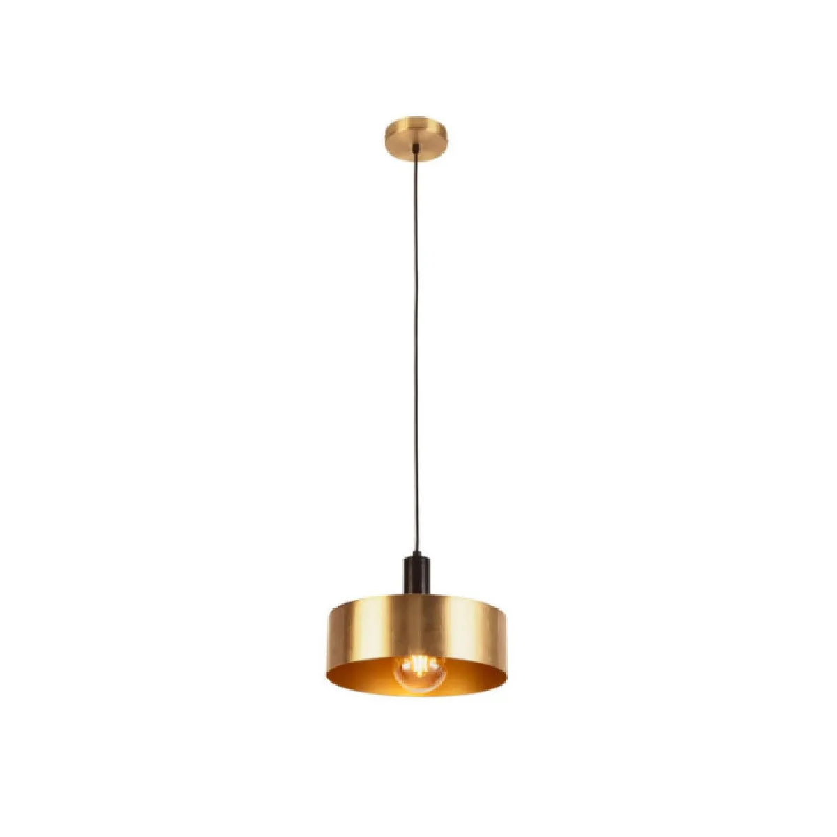 Searchlight Suspension Knox Acier doux Noir,Or
