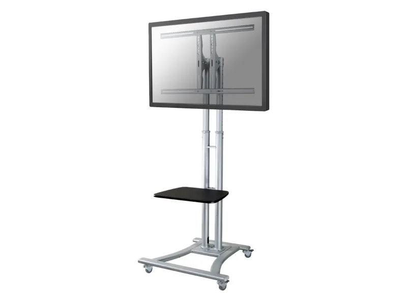Neomounts PLASMA-M1800E - Vogn med hjul - for fladt panel/AV-udstyr - sølv - skærmstørrelse: 27