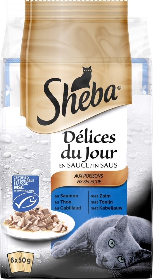 Sheba Delice Du Jour vis 6 x 50 g