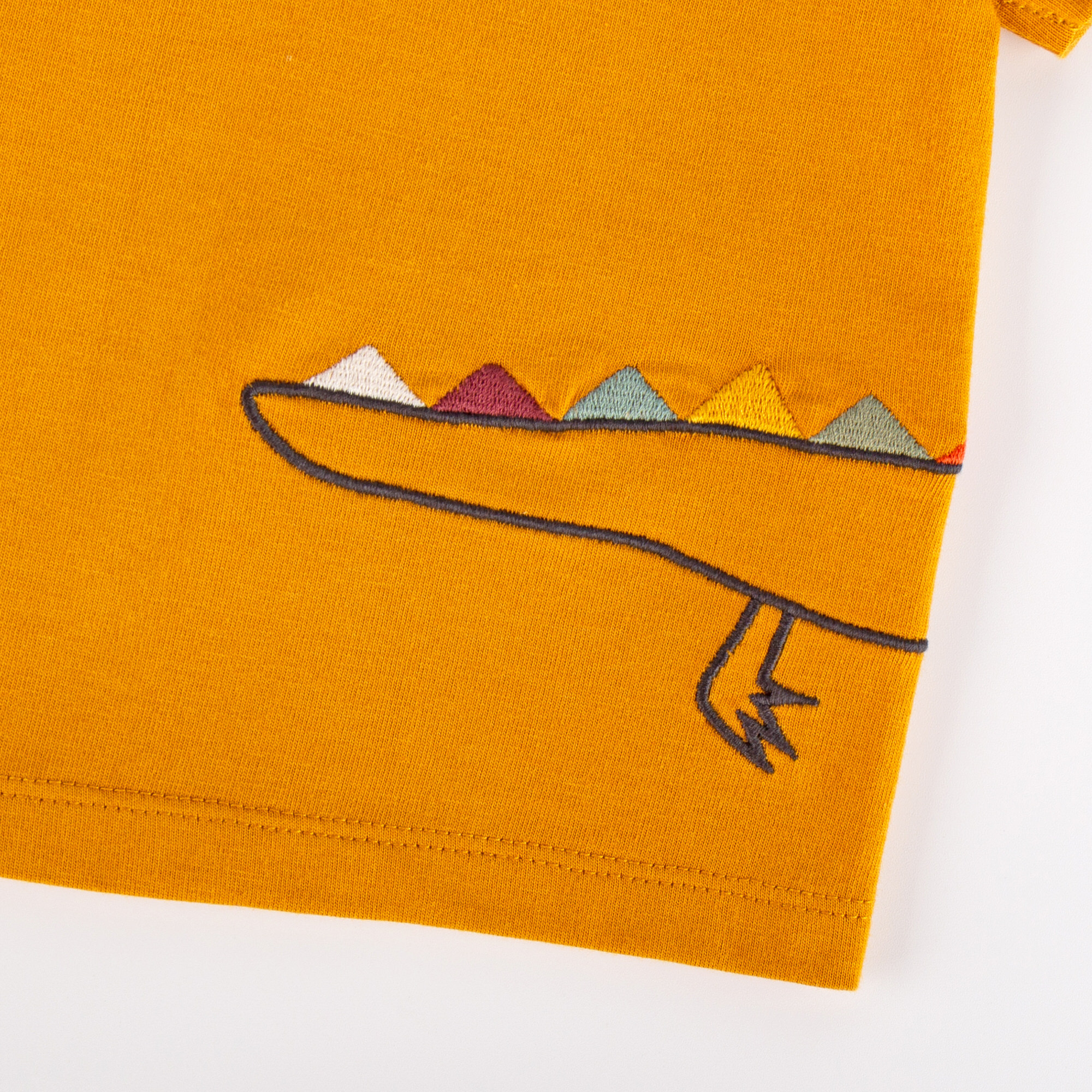 T-Shirt B - WILD CROCODILE in gelb