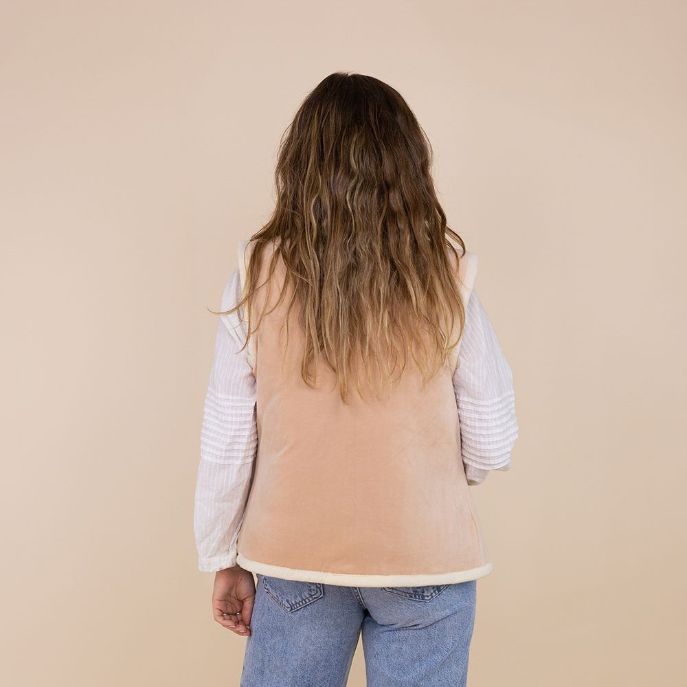 Moonrise dames bodywarmer wol Zaniah velvet beige