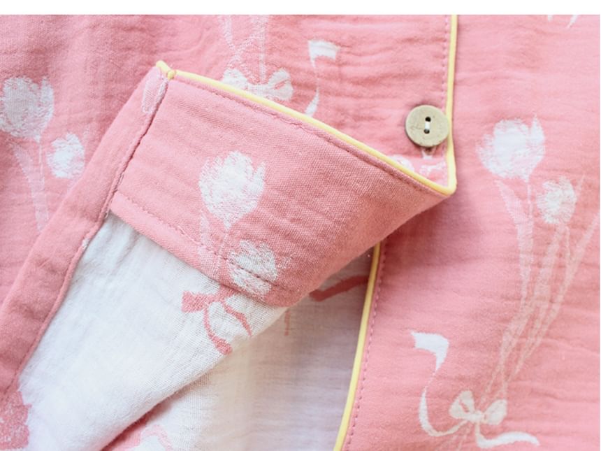 Dogini - Pyjamaset: Shirt met patroon + Broek