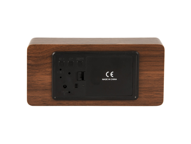 Alarm Clock Copper Mirror LED KA5878BK Black