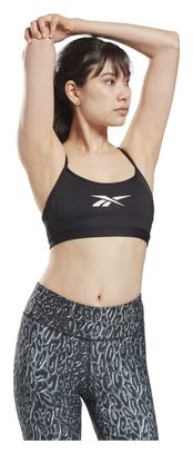 Brassière Femme Reebok Lux Skinny Strap Bra Noir