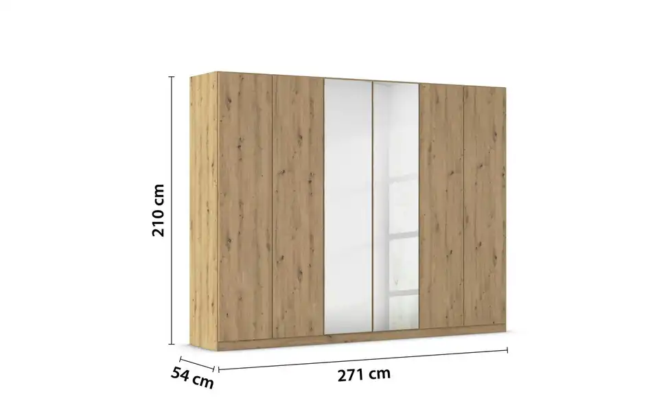 Falttürenschrank 271 cm 6 Stück