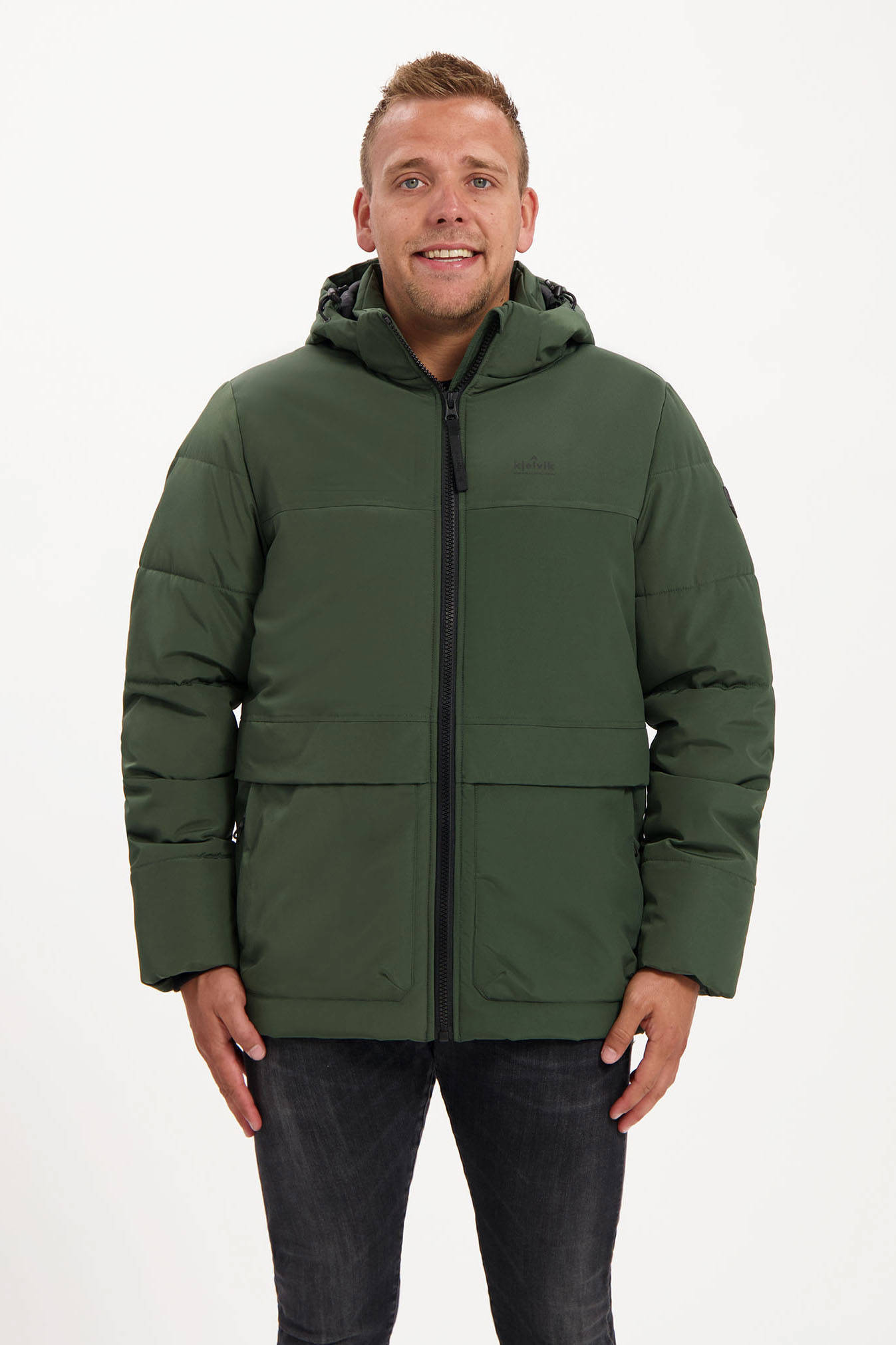 Kjelvik jas Olan groen
