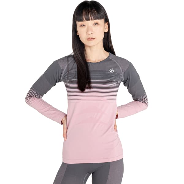 T-shirt thermique DARE 2B WOMEN'S IN THE ZONE LONG SLEEVE TEE POWDPNK/EBNY