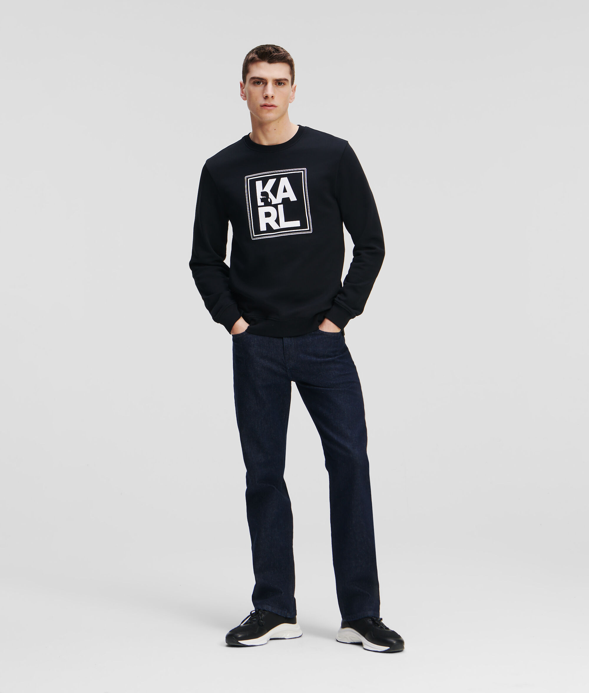 SWEAT-SHIRT ATHLEISURE À GROS LOGO KARL