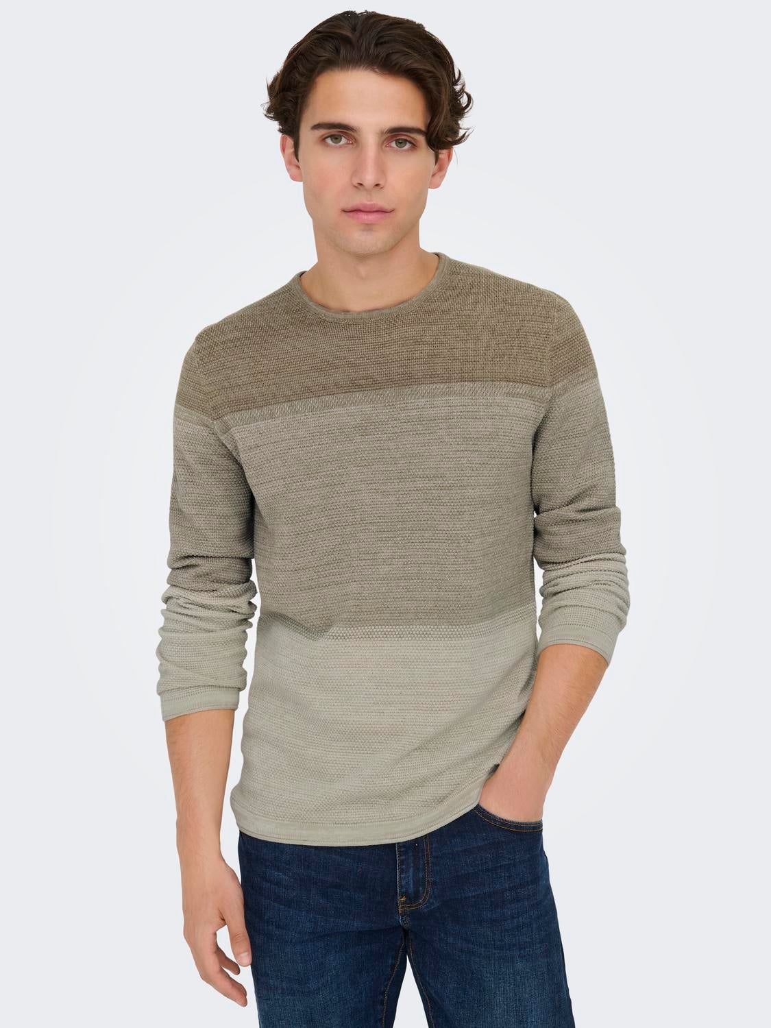 ONSPANTER Pullover Chinchilla