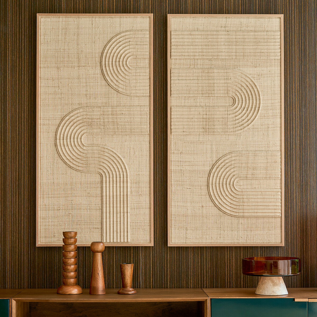 AM.PM<br>Decoração de parede dupla, palmeira trançada, Telaga