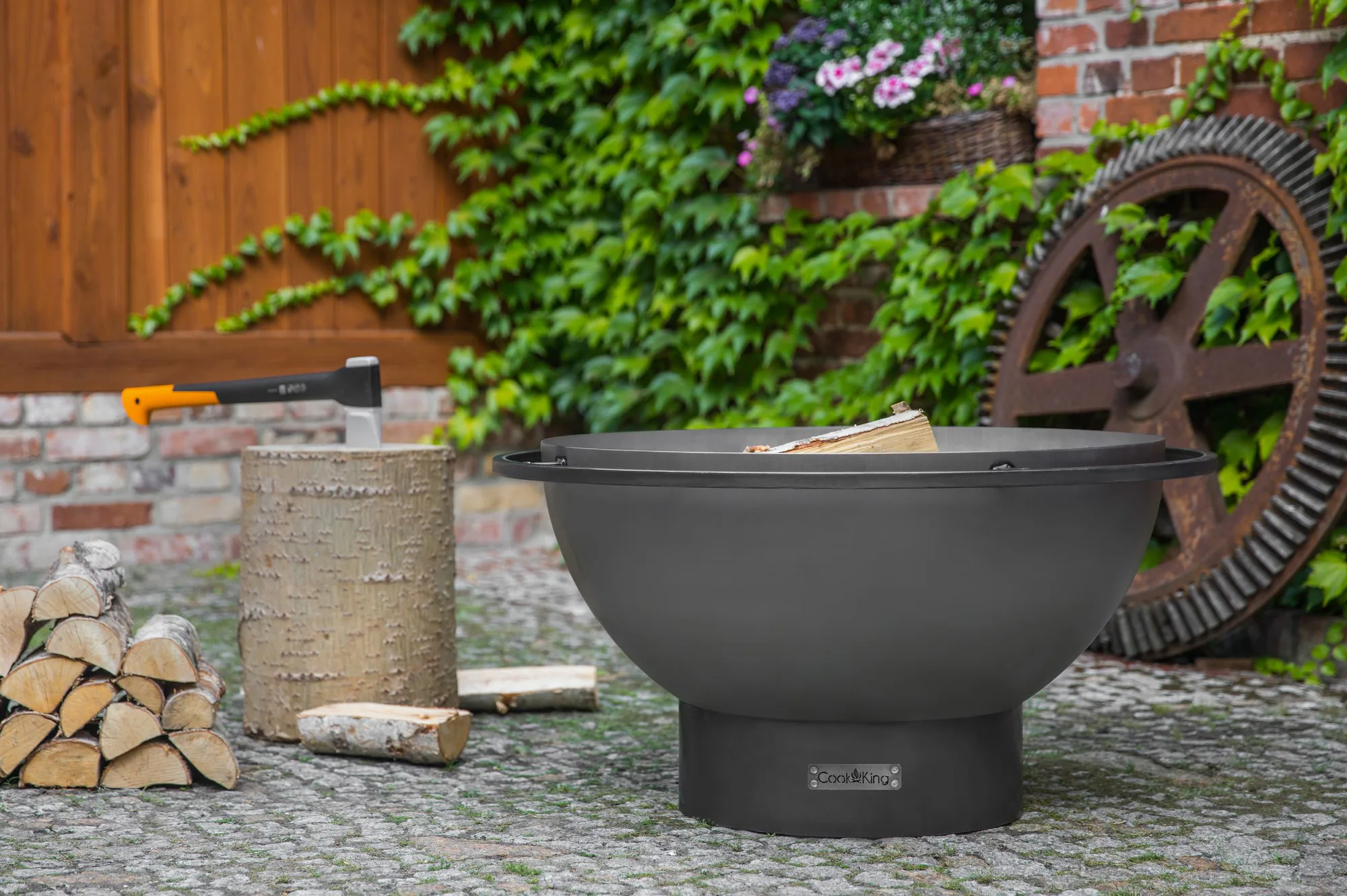 Tiefe Feuerschale Premium „FAT BOY“ 85 cm
