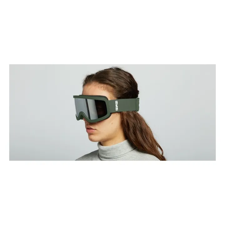 IZIPIZI Masque de Ski Sun Snow - Collection Adulte | Vert kaki