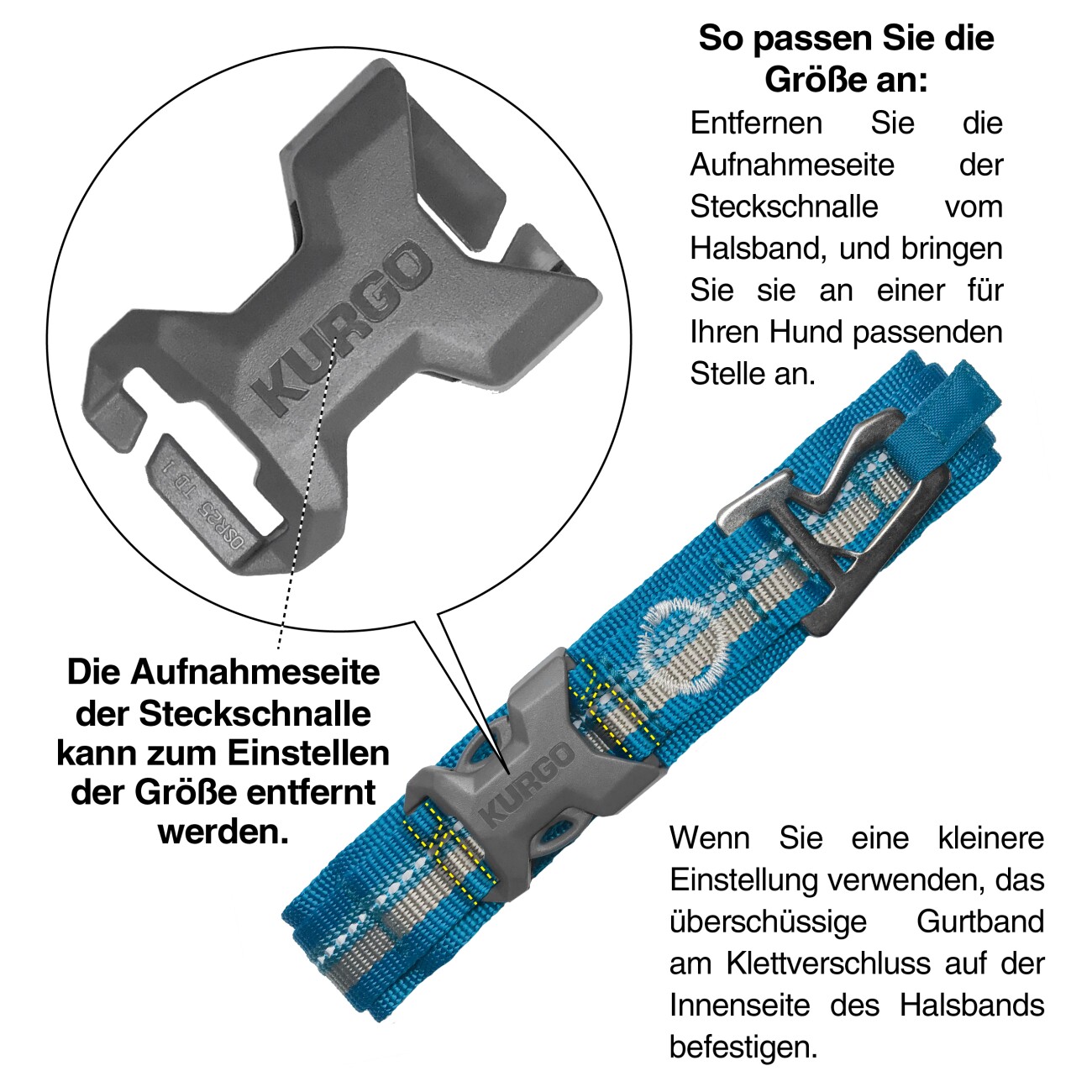 Kurgo RSG Hundehalsband L