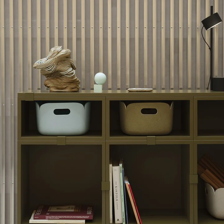 Muuto - Restore Aufbewahrungskorb 48 x 35 cm, braun-grün