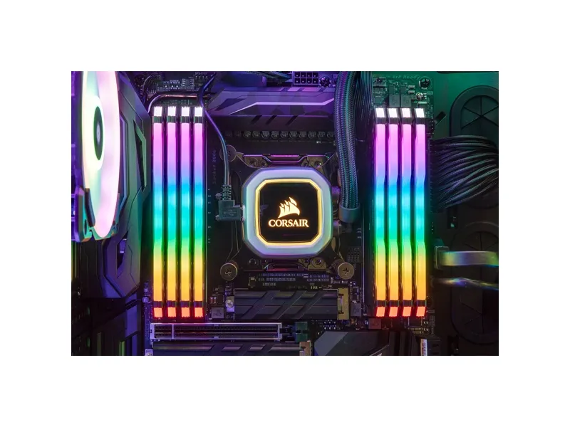 CORSAIR Vengeance RGB PRO - DDR4 - sæt - 32 GB: 4 x 8 GB - DIMM 288-PIN - 3200 MHz / PC4-25600 - CL14 - 1.35 V - ikke bufferet - ikke-ECC - sort